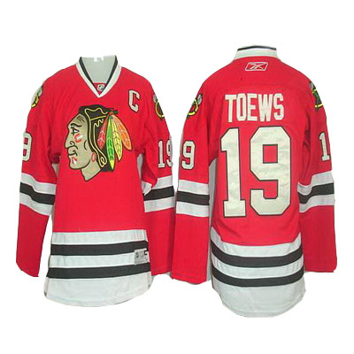 Best Quality Youth NHL Chicago Blackhawks 19 Jonathan Toews Red Hockey Jersey